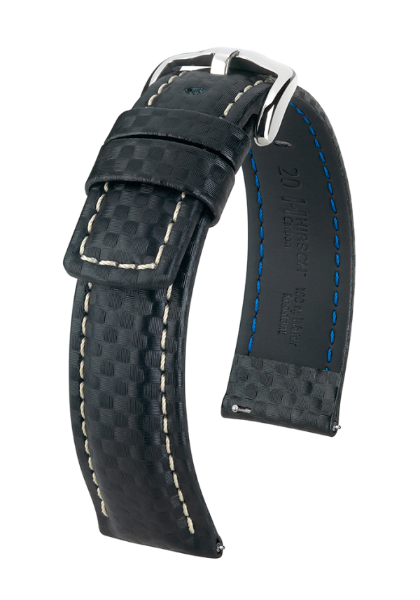 Hirsch Uhrenarmband Carbon 02592X50