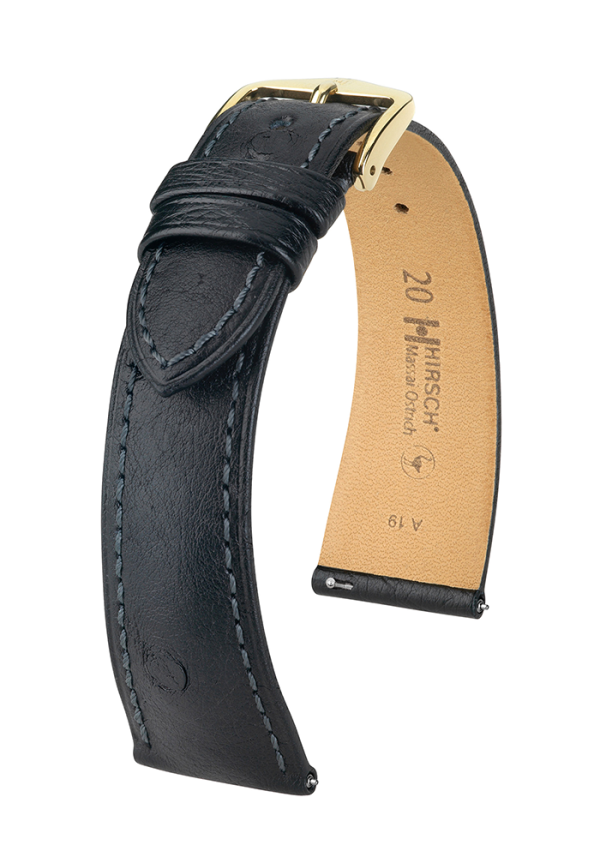 Hirsch Uhrenarmband Massai Ostrich 04X62X50