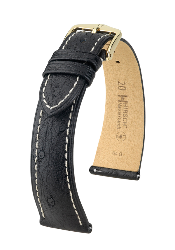 Hirsch Uhrenarmband Massai Ostrich 04X62X51