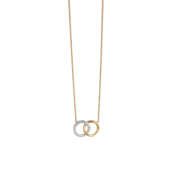 Marco Bicego Jaipur Link Halskette mit Anhänger aus Gelbgold mit Diamanten CB1803_B_YW_Q6