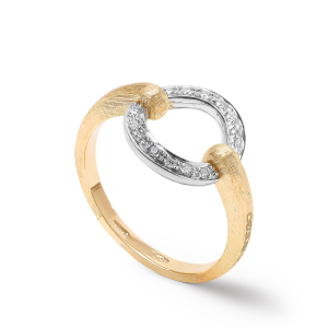 Marco Bicego Jaipur Link Ring mit Mittelglied und Diamantpavé AB636_B1_YW_Q6