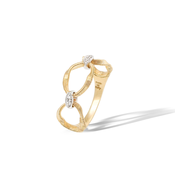 Marco Bicego Marrakech Onde Ring aus Gelbgold mit Diamanten AG354-B_YW_M5