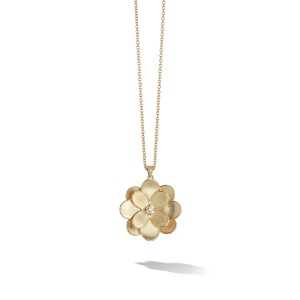 Marco Bicego Petali Halskette mit Anhänger aus Gelbgold mit Diamant CB2471_B_Y_02