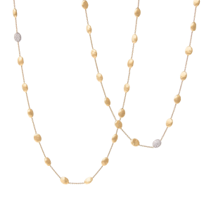 Marco Bicego Siviglia Lange Halskette aus Gelbgold mit Diamanten CB1752_B_YW_Q6