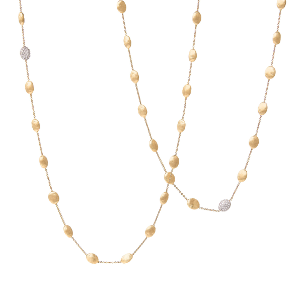 Marco Bicego Siviglia Lange Halskette aus Gelbgold mit Diamanten CB1752_B_YW_Q6