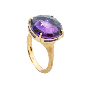 Alta Ring aus Gold mit Amethyst AB645_AT01