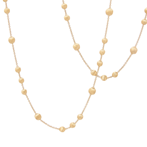 Marco Bicego Africa Lange Halskette aus Gelbgold mit Gliedern und Kugeln CB2831