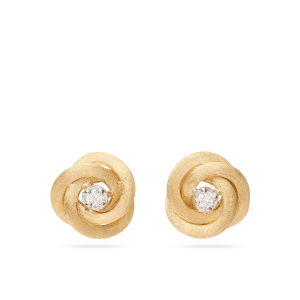 Marco Bicego Jaipur Link Florale Ohrstecker mit Diamant in der Mitte OB1841_B_YW_Q6