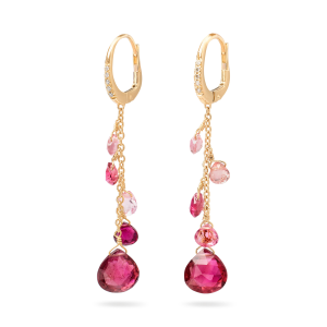 Marco Bicego Paradise einreihige Ohrringe mit Diamanten und rosa Turmalinen OB1743-MB_TR01_Y_02