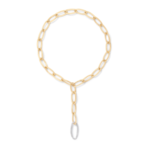 Marco Bicego Jaipur Link Y-Kette mit Ovalen aus Gold mit Diamanten CB2667_B_YW_Q6