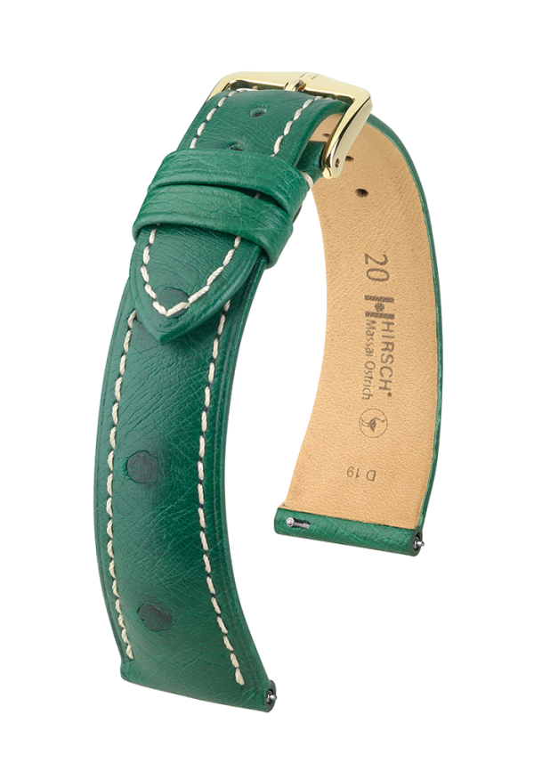 Hirsch Uhrenarmband Massai Ostrich 04X62X41