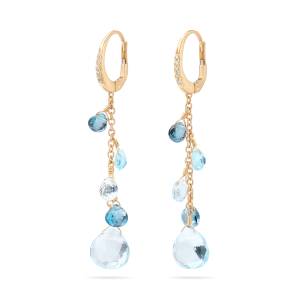 Marco Bicego Paradise einreihige Ohrringe mit Diamanten und Topas-Mix OB1743-MB_TP01_Y