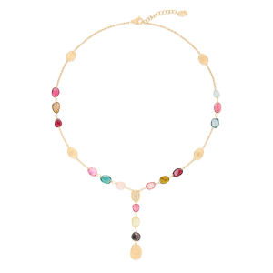 Marco Bicego Lunaria Color 18K Gelbgold Lariat Turmalin Halskette CB2870-B_TM01_Y_02