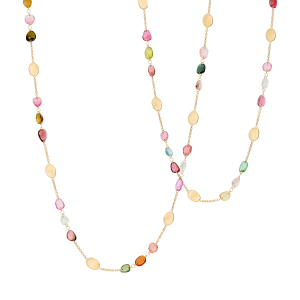 Marco Bicego Lunaria Color 18K Gelbgold Turmalin Halskette lang CB2868_TM01_Y_02