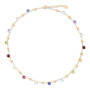 Marco Bicego Paradise Paradise Halskette aus Gold mit bunten Edelsteinen CB765-E_MIX01_Y_02